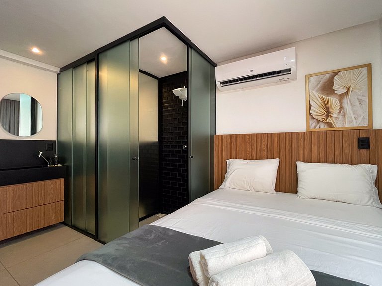 Studio novo, Piscina Rooftop e Coworking