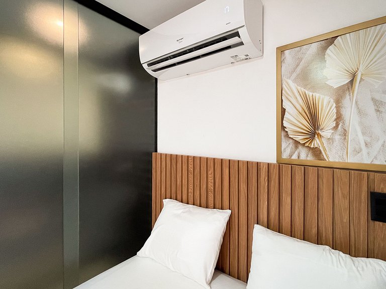 Studio novo, Piscina Rooftop e Coworking