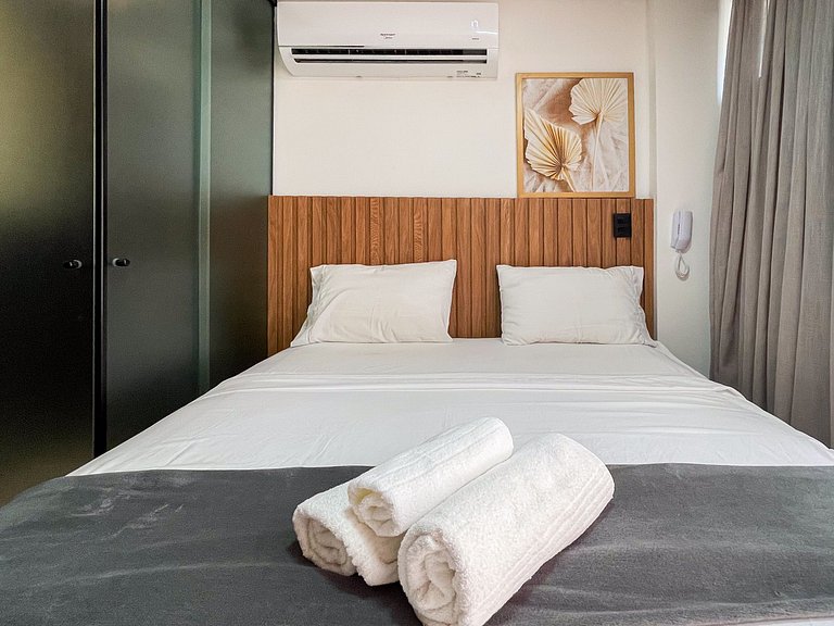 Studio novo, Piscina Rooftop e Coworking