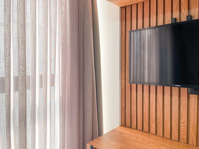 Studio novo, Piscina Rooftop e Coworking