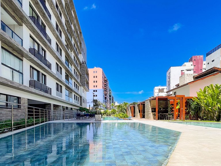 2 Quartos Ponta de Campina, Piscinas e Academia