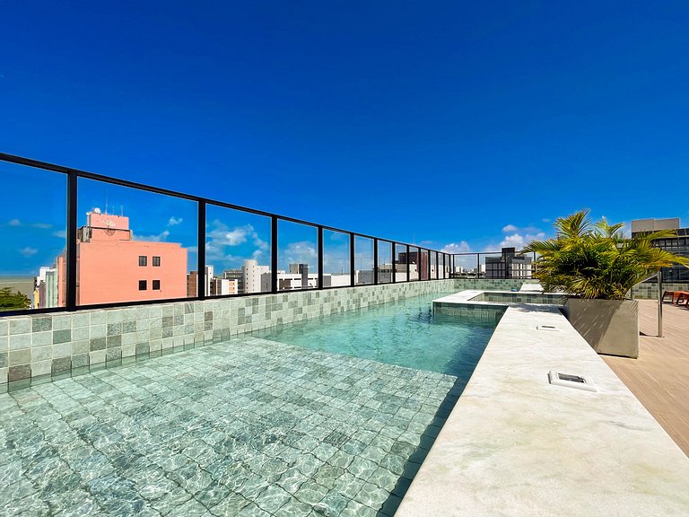 2 Quartos Ponta de Campina, Piscinas e Academia