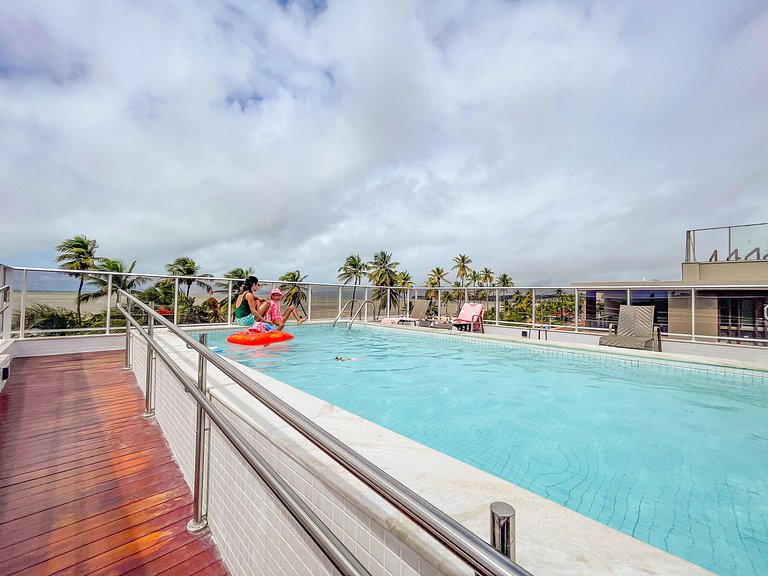Apto 2 Quartos Beia-mar Cabo Branco | Piscina